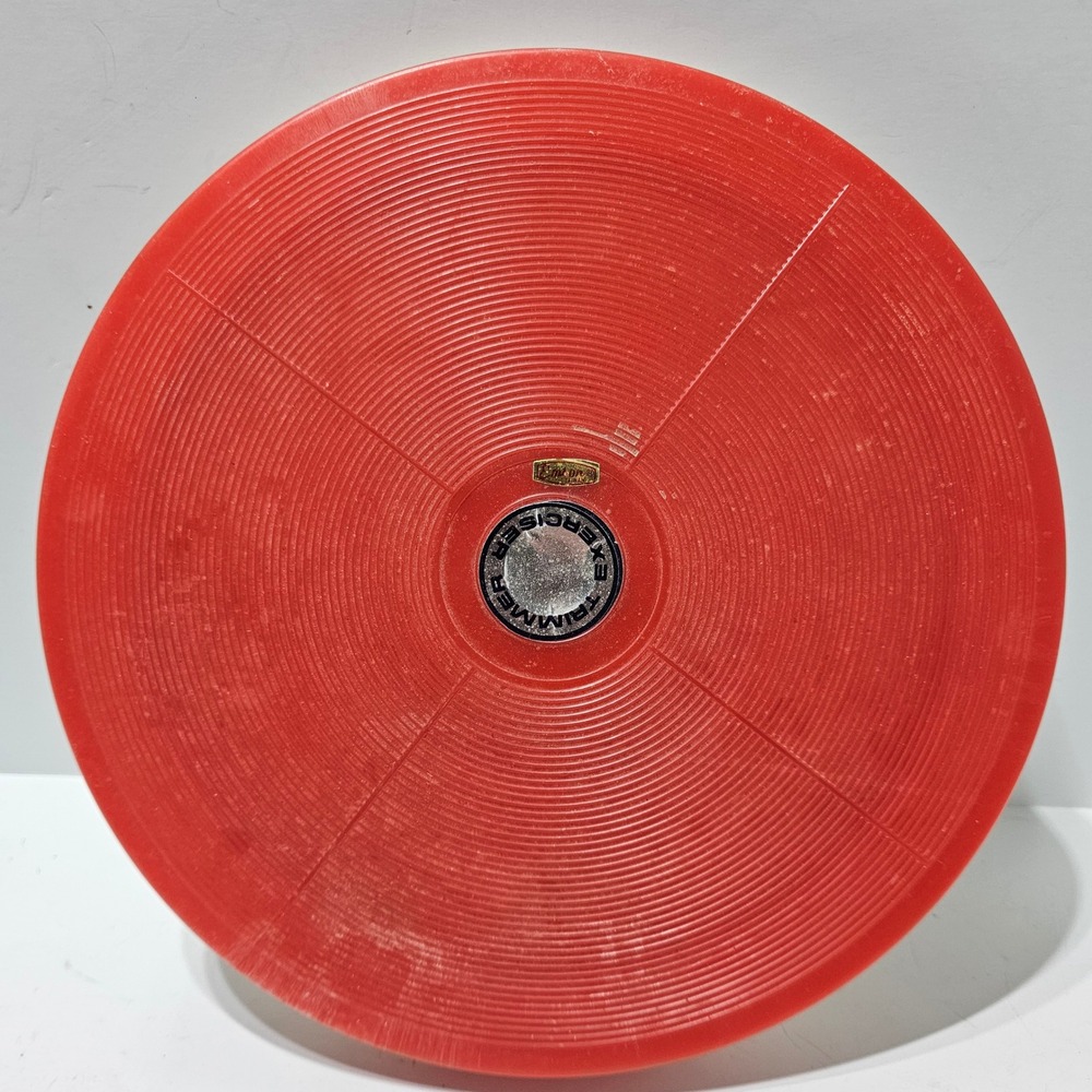 Vintage Emson Exerciser Trimmer Waist Twister Red White Ab Fitness Disc
